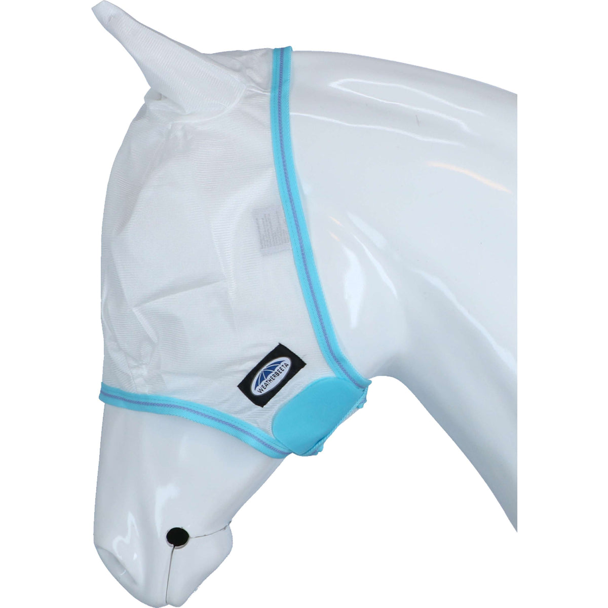 Weatherbeeta Fly Mask Comfitec Essential Mesh White/Light Blue/Purple