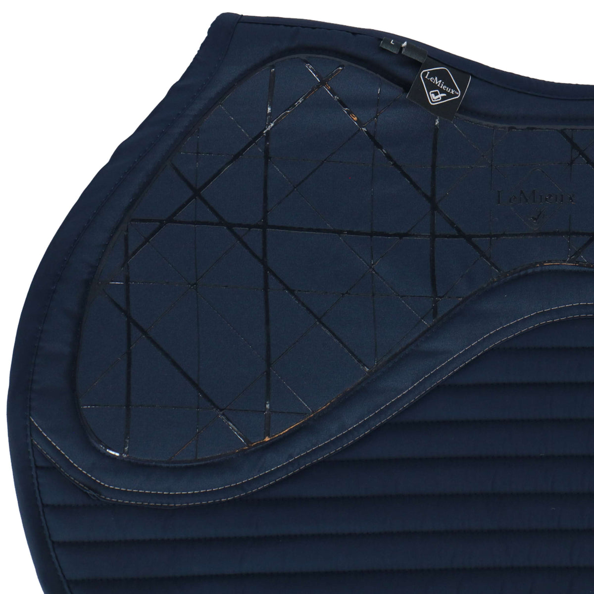 LeMieux Saddlepad Softshell Grip EuroJump Navy