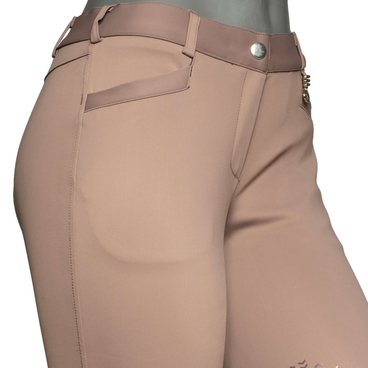 Fair Play Breeches Johanna Knee grip Grey/Taupe