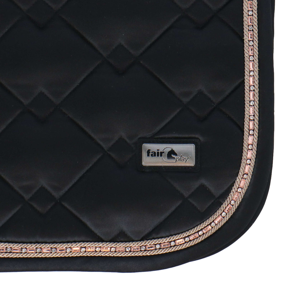 Fair Play Saddlepad Azuryt Ceramic Rosegold Dressage Black