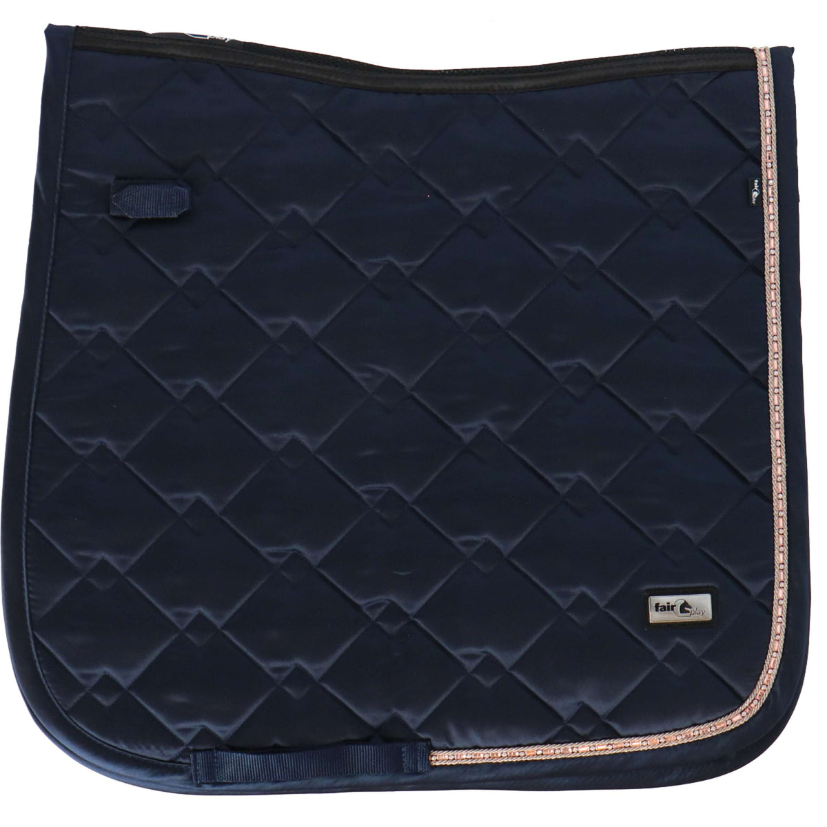 Fair Play Saddlepad Azuryt Ceramic Rosegold Dressage Navy