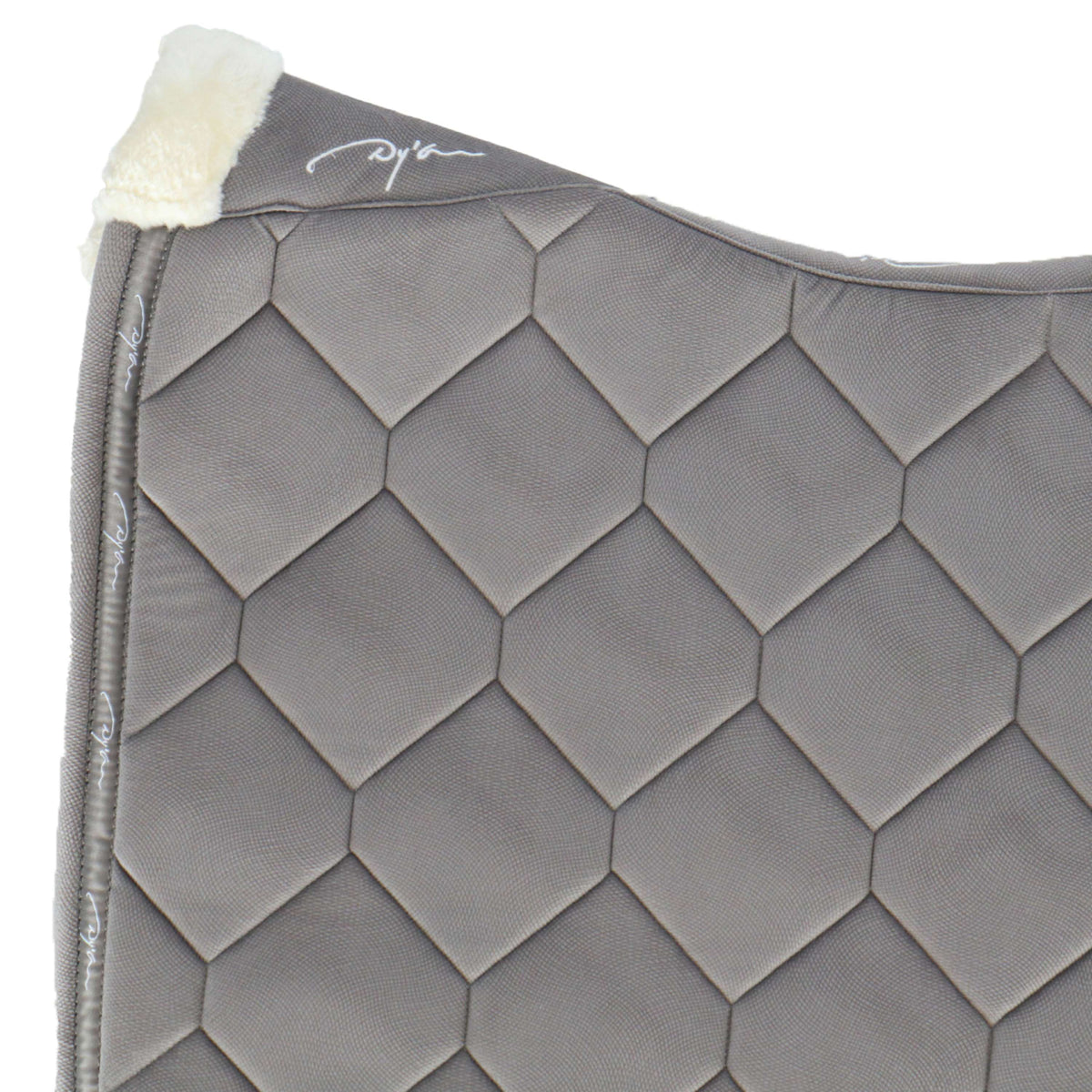 Dyon Saddlepad Curduroy Dressage Grey