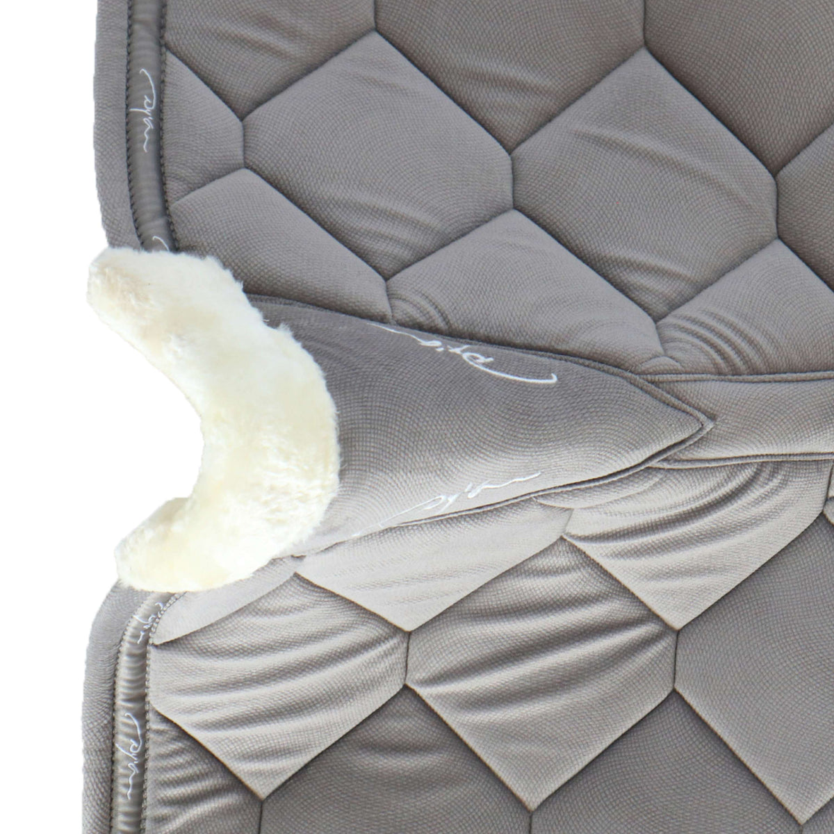 Dyon Saddlepad Curduroy Dressage Grey