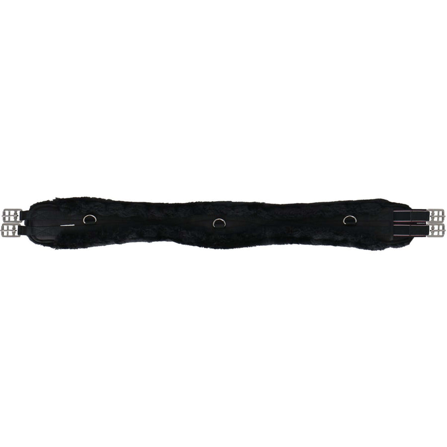Covalliero Saddle Girth Faux Fur Long Black