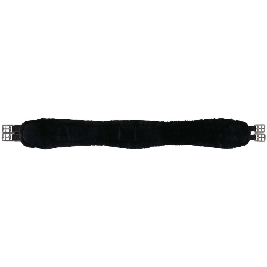 Covalliero Saddle Girth Faux Fur Long Black