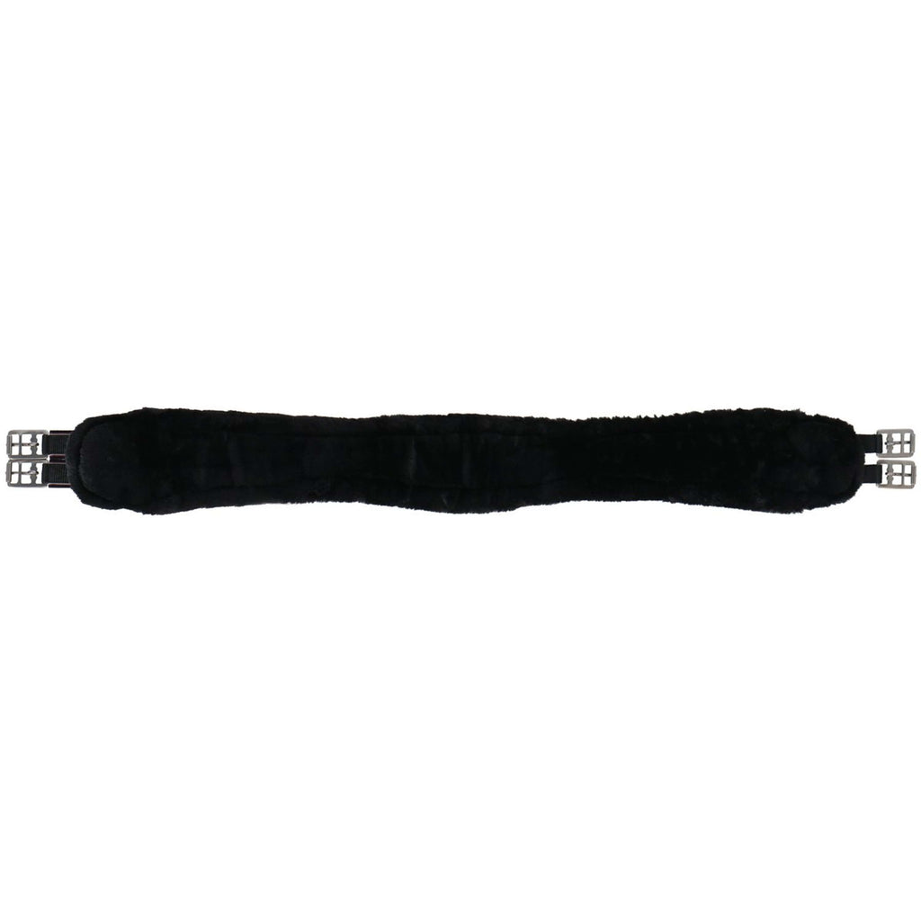 Covalliero Saddle Girth Faux Fur Long Black