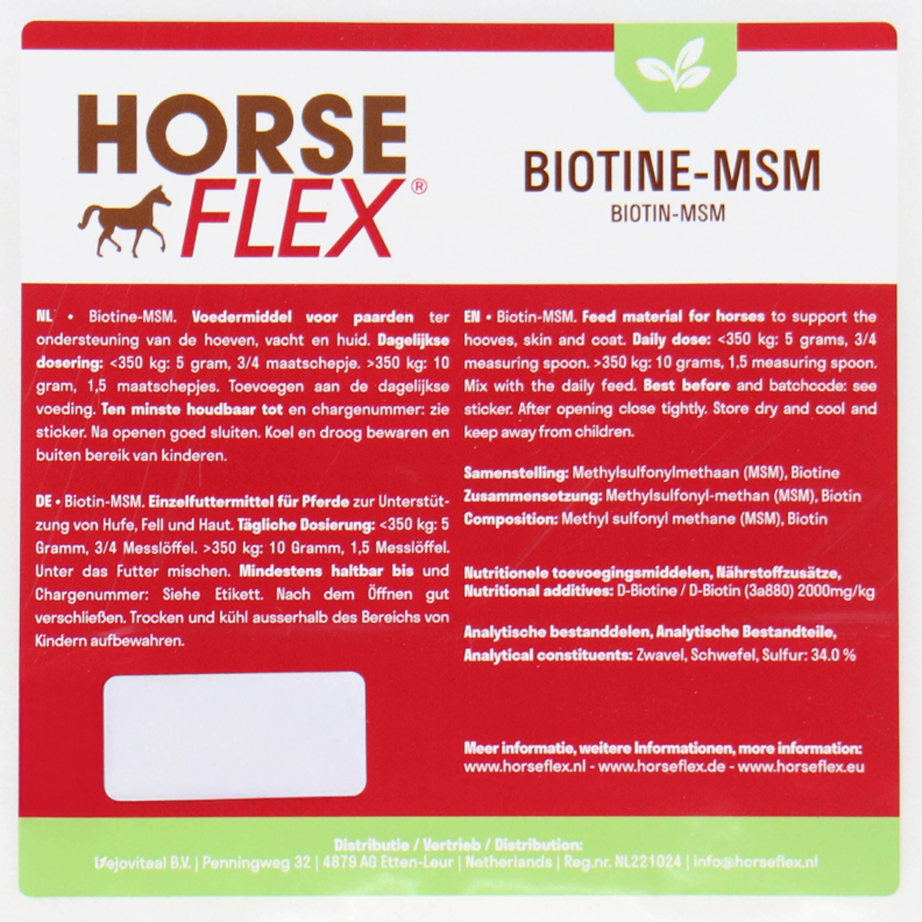 HorseFlex Biotine-MSM Refill