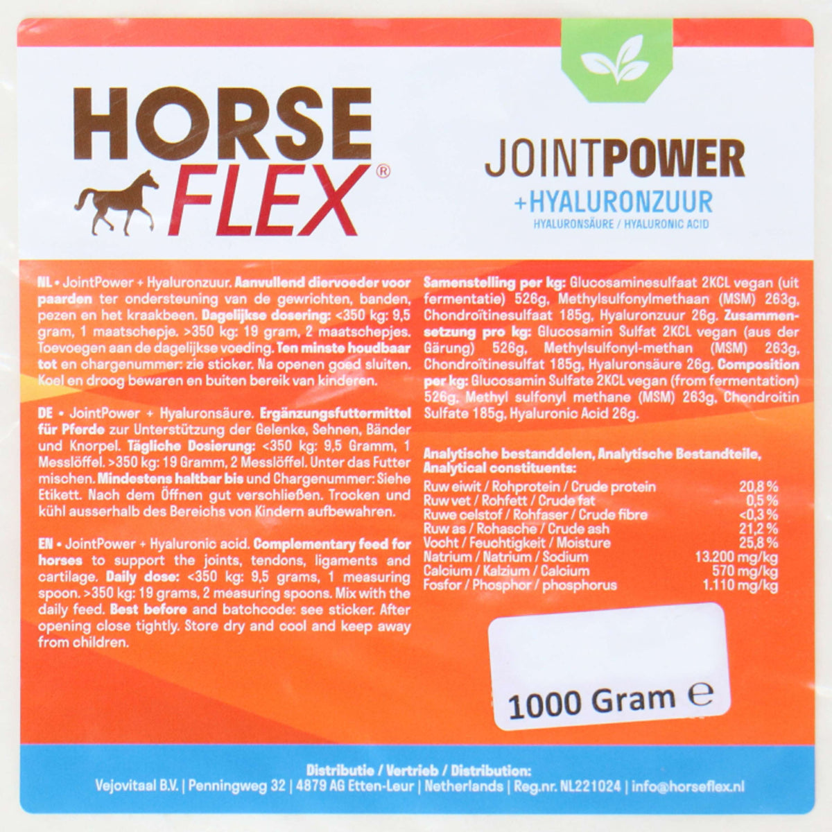 HorseFlex Jointpower + Hyaluronic acid Refill