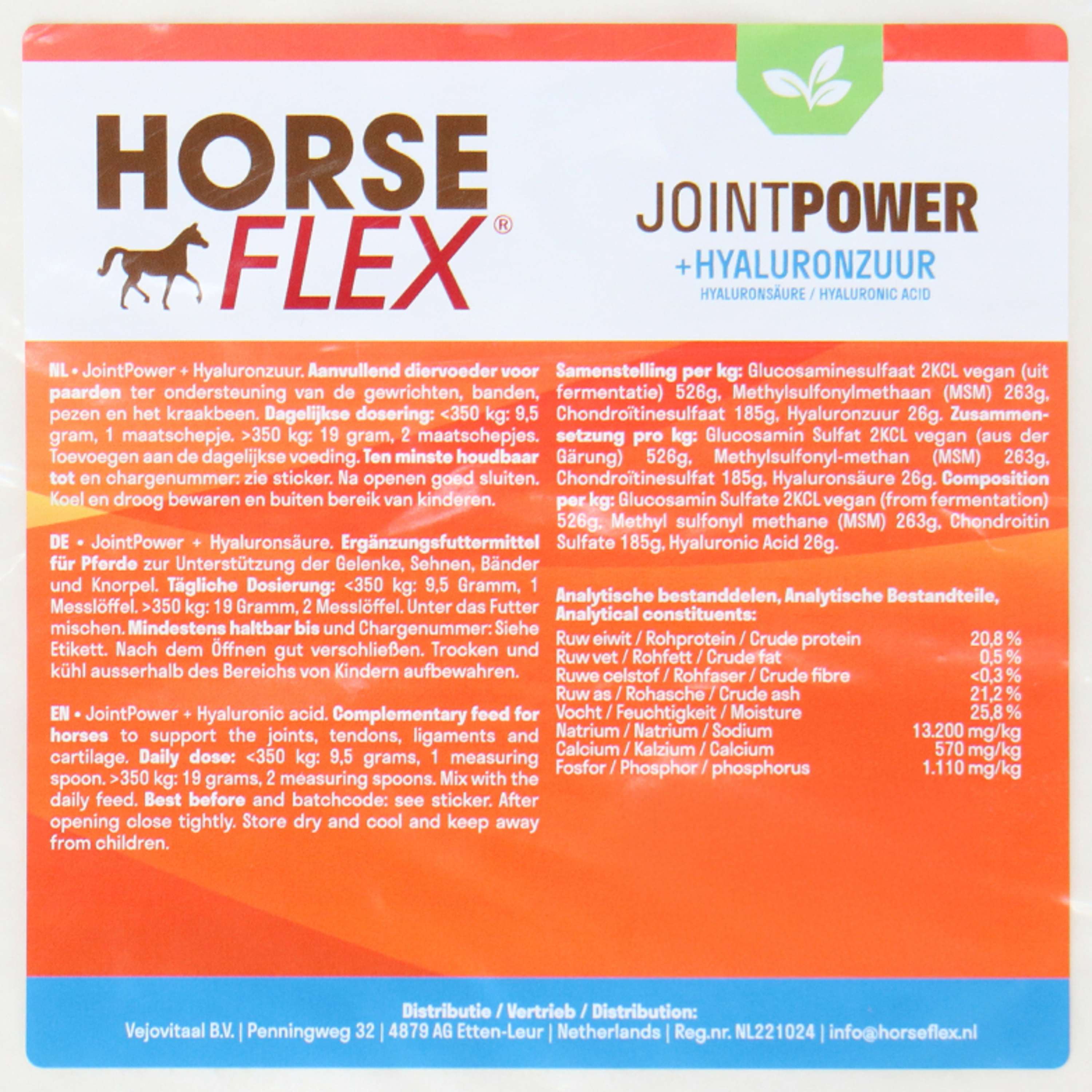 HorseFlex Jointpower + Hyaluronic acid Refill