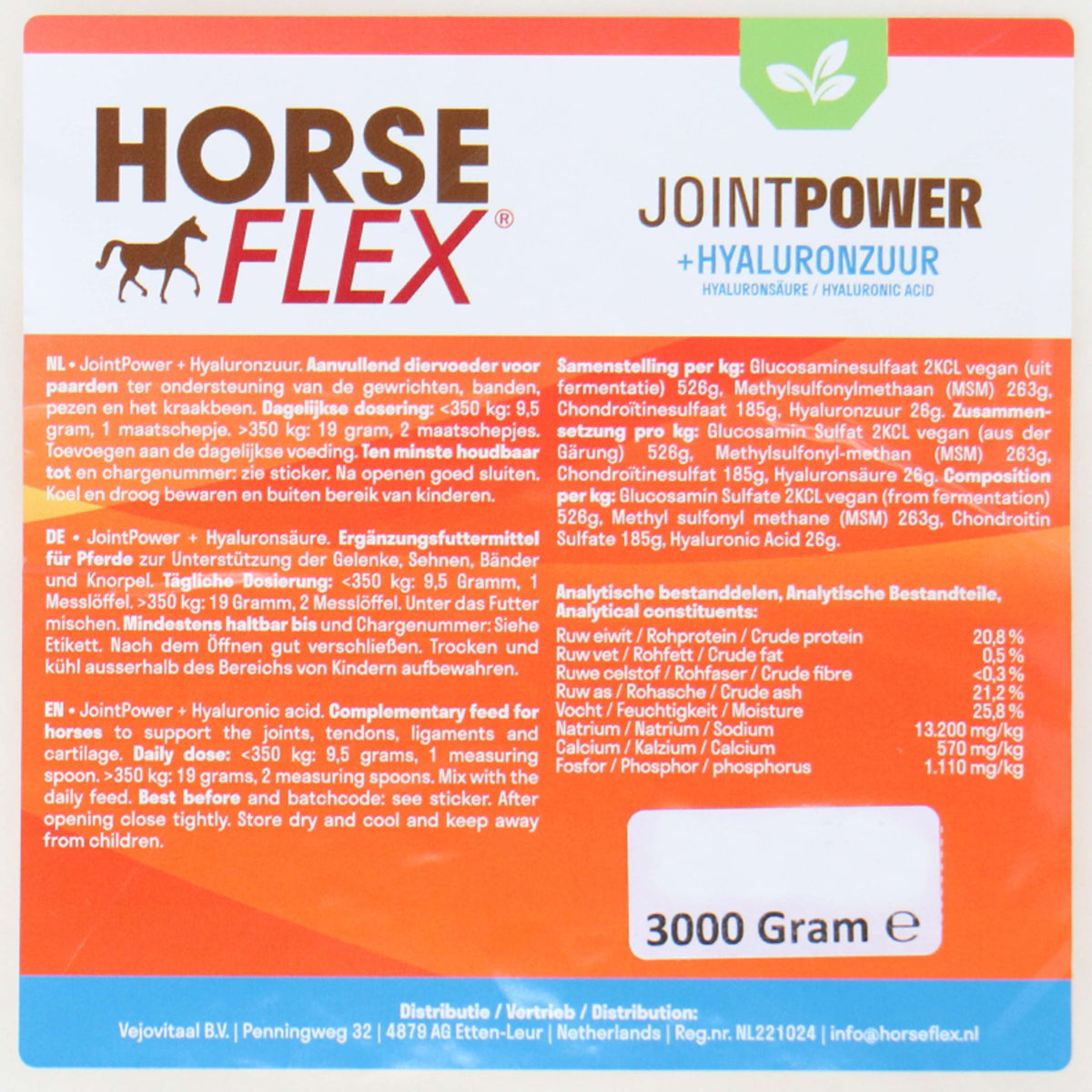 HorseFlex Jointpower + Hyaluronic acid Refill