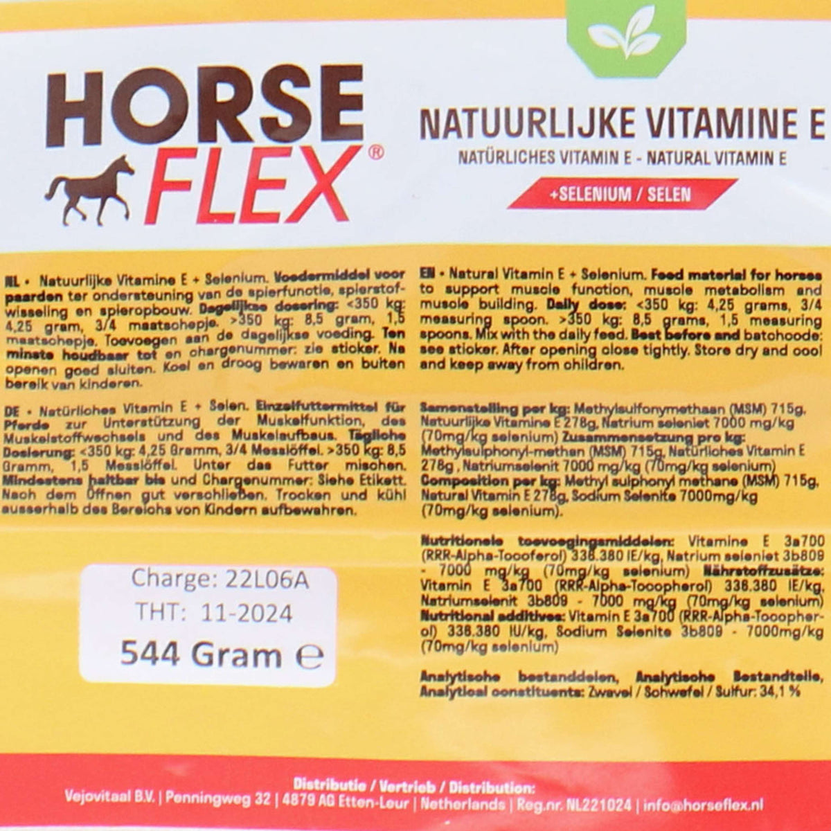 HorseFlex Natural Vitamin E + Selenium Refill