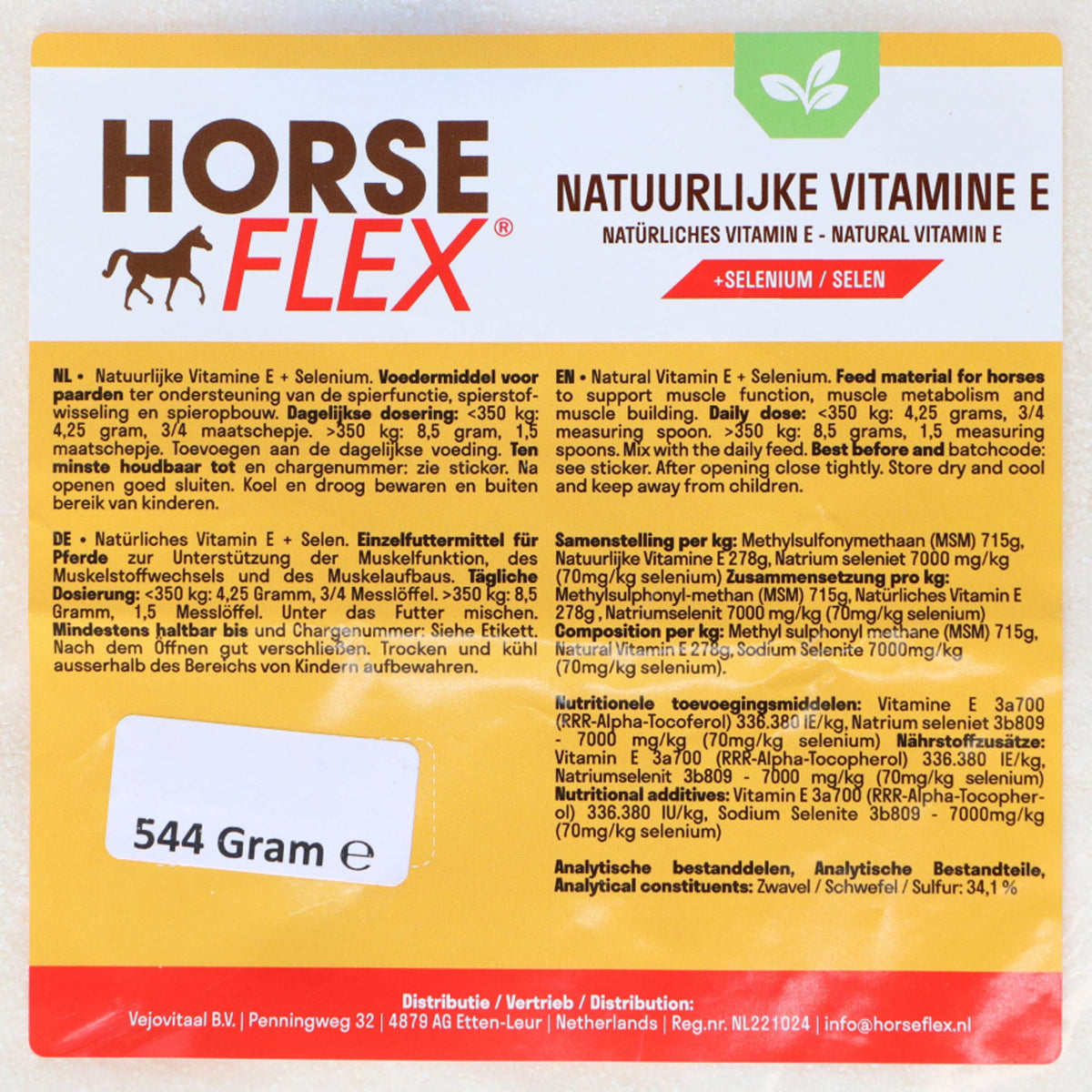 HorseFlex Natural Vitamin E + Selenium Refill