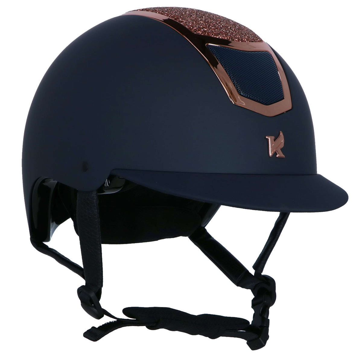 Karben by Shires Cap Valentina Navy/Rose Gold