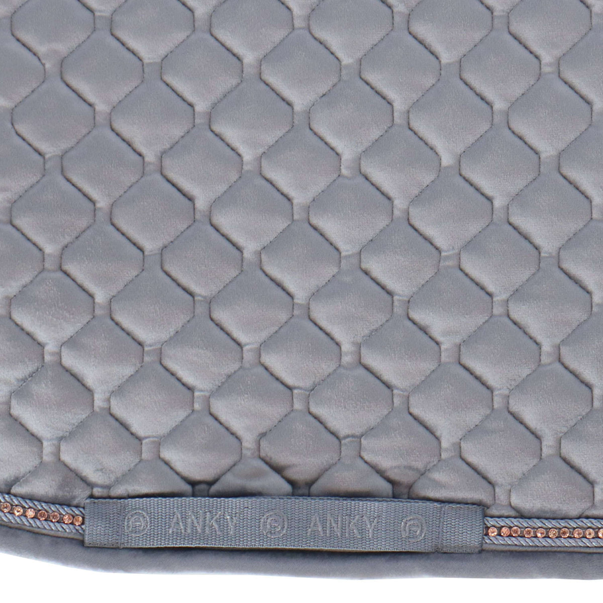 ANKY Saddlepad Velvet Stones Dressage Steel Grey