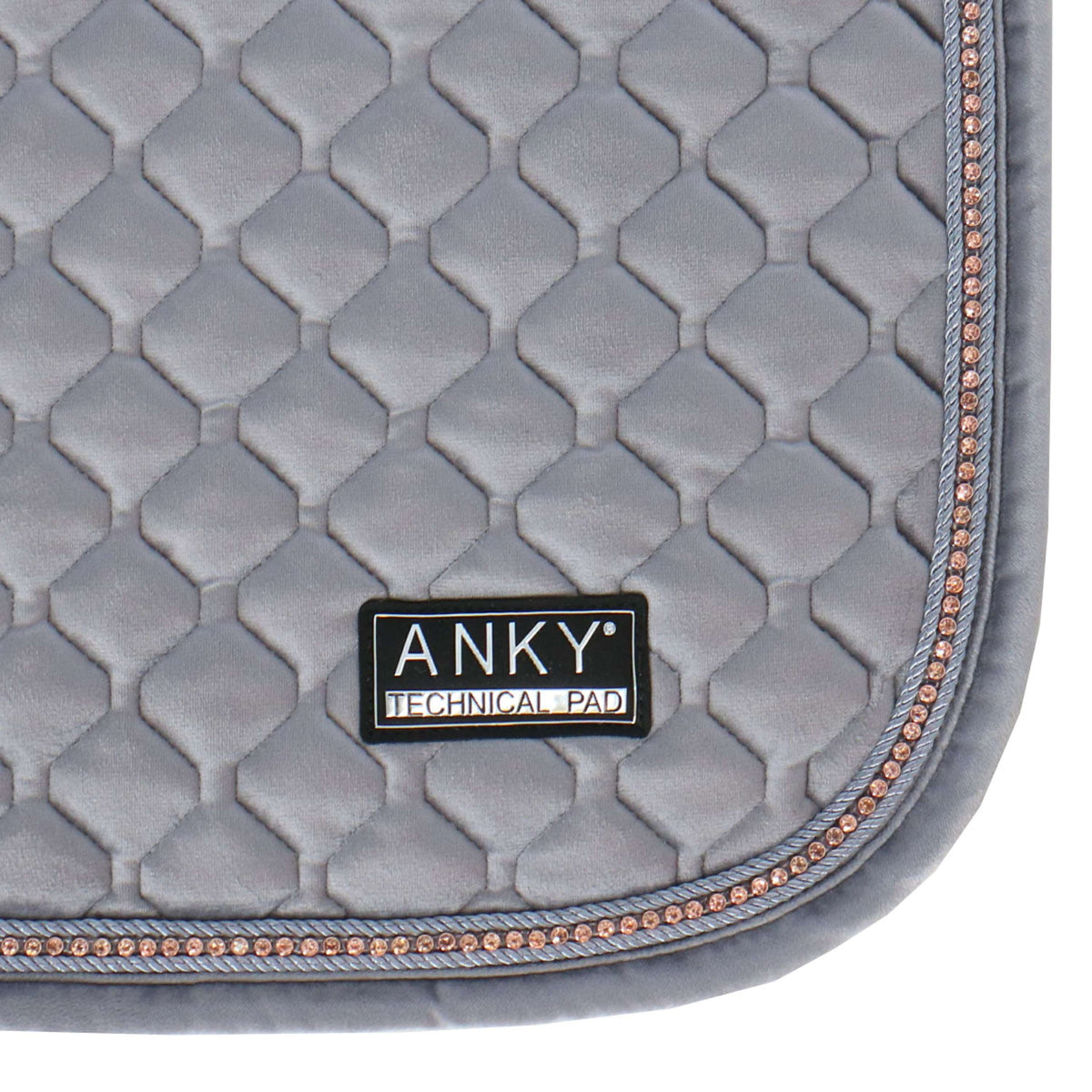 ANKY Saddlepad Velvet Stones Dressage Steel Grey