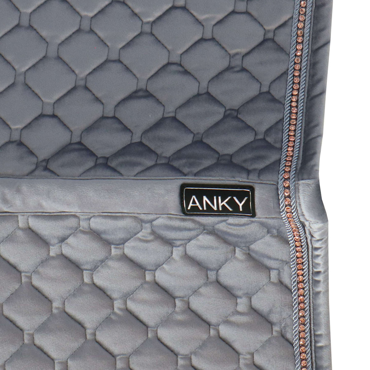 ANKY Saddlepad Velvet Stones Dressage Steel Grey