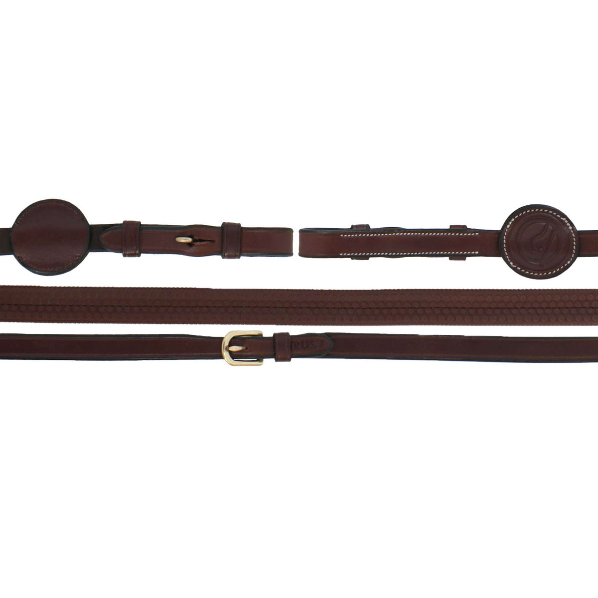 Trust Reins Fontainebleau brown/gold