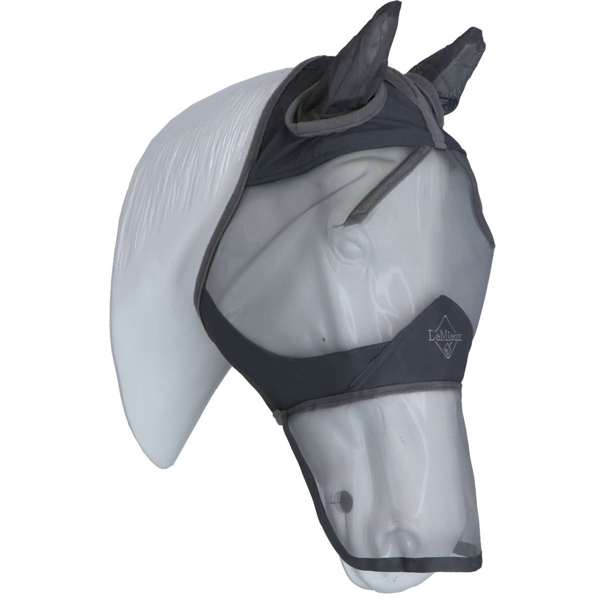 LeMieux Fly Mask ArmourShield Pro Full Grey