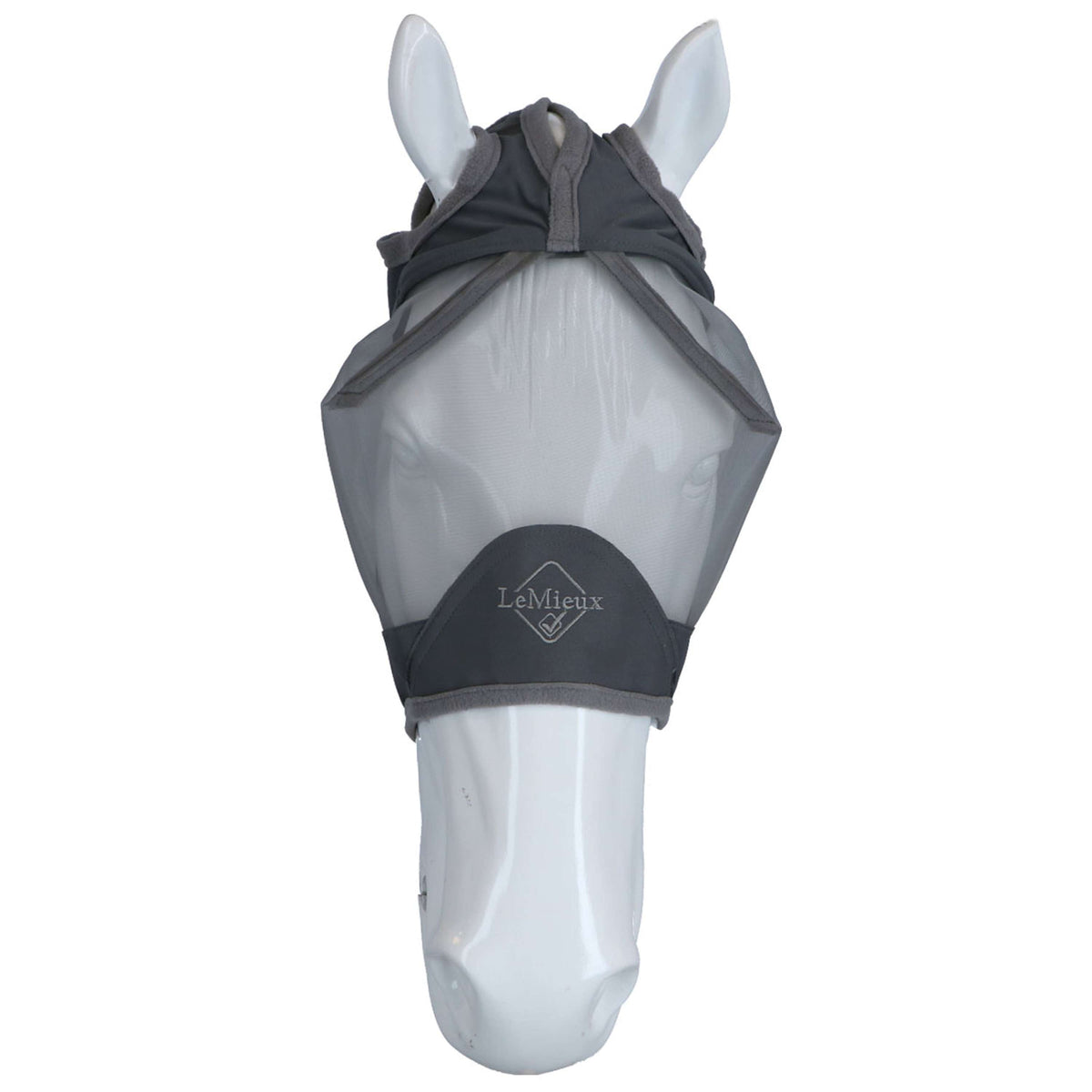 LeMieux Fly Mask ArmourShield Pro Standard Grey