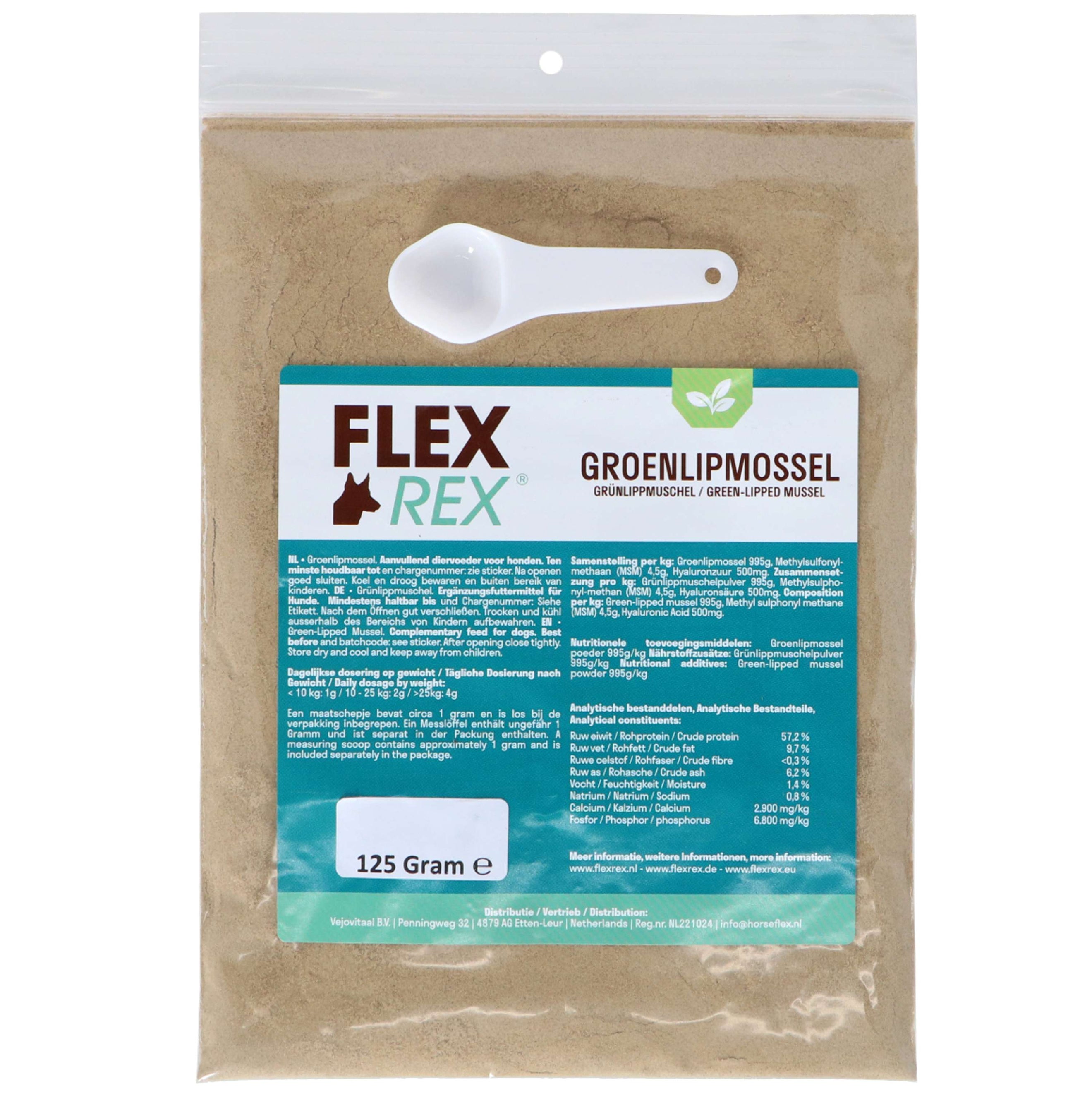 Flexrex Groenlipmossel poeder Refill Flexrex Groenlipmossel poeder Refill
