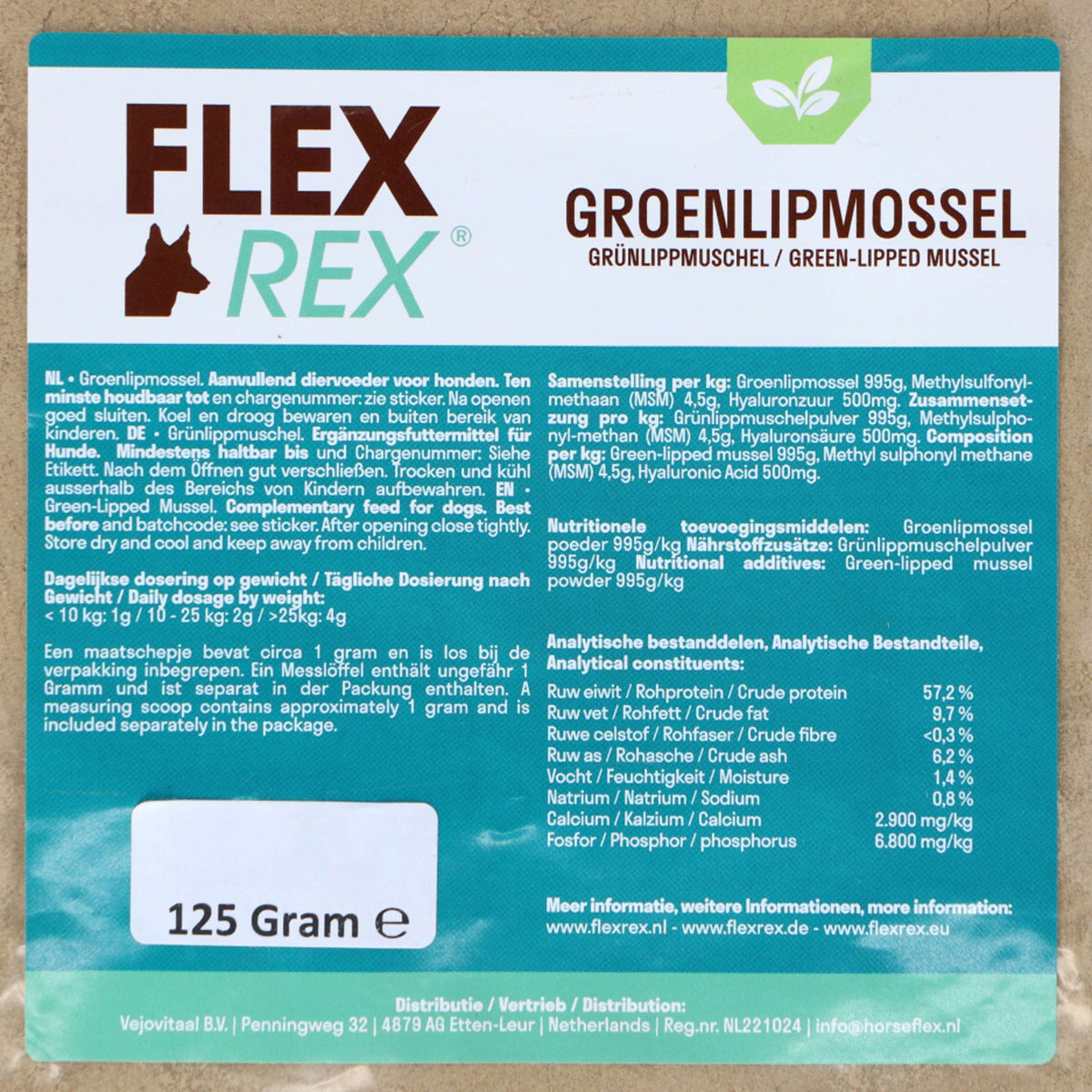 Flexrex Groenlipmossel poeder Refill