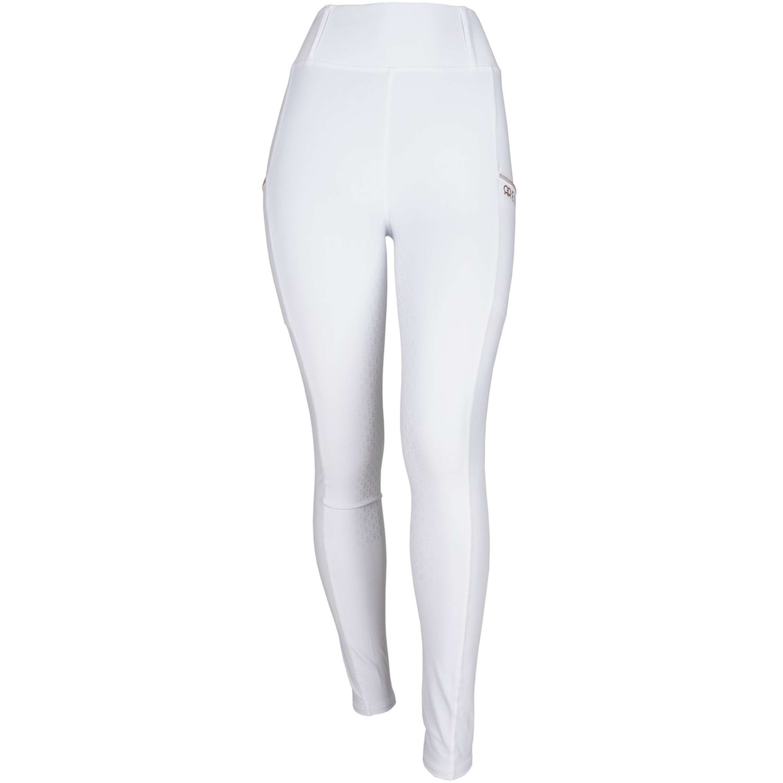 Rebel Pull On Riding Legging Crystal Full grip White