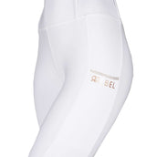 Rebel Pull On Riding Legging Crystal Full grip White