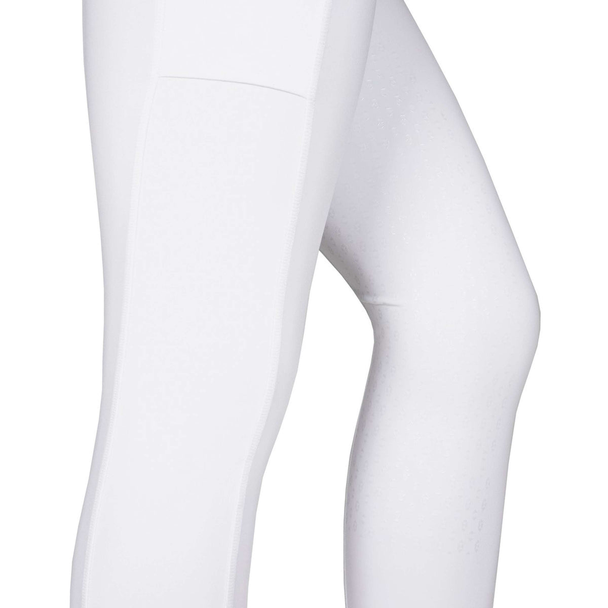 Rebel Pull On Riding Legging Crystal Full grip White