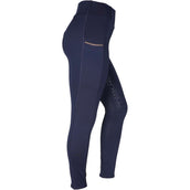 Rebel Pull On Riding Legging Crystal Full grip Navy