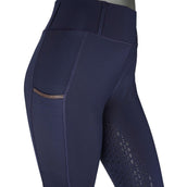 Rebel Pull On Riding Legging Crystal Full grip Navy