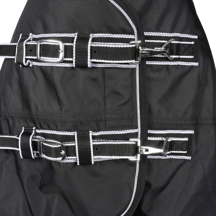HKM Outdoor Rug Premium 1680D 100g Teddy Lining Black