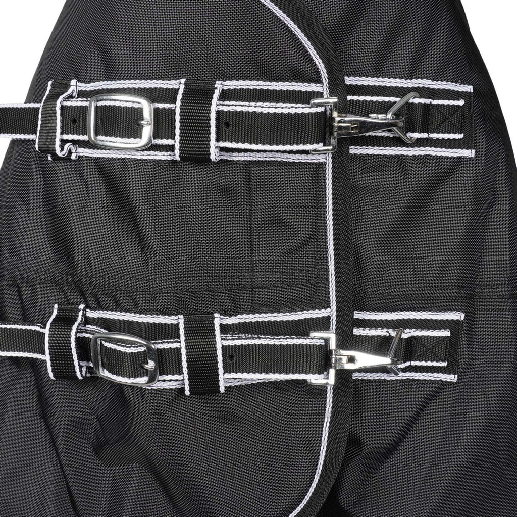 HKM Outdoor Rug Premium 1680D 100g Teddy Lining Black