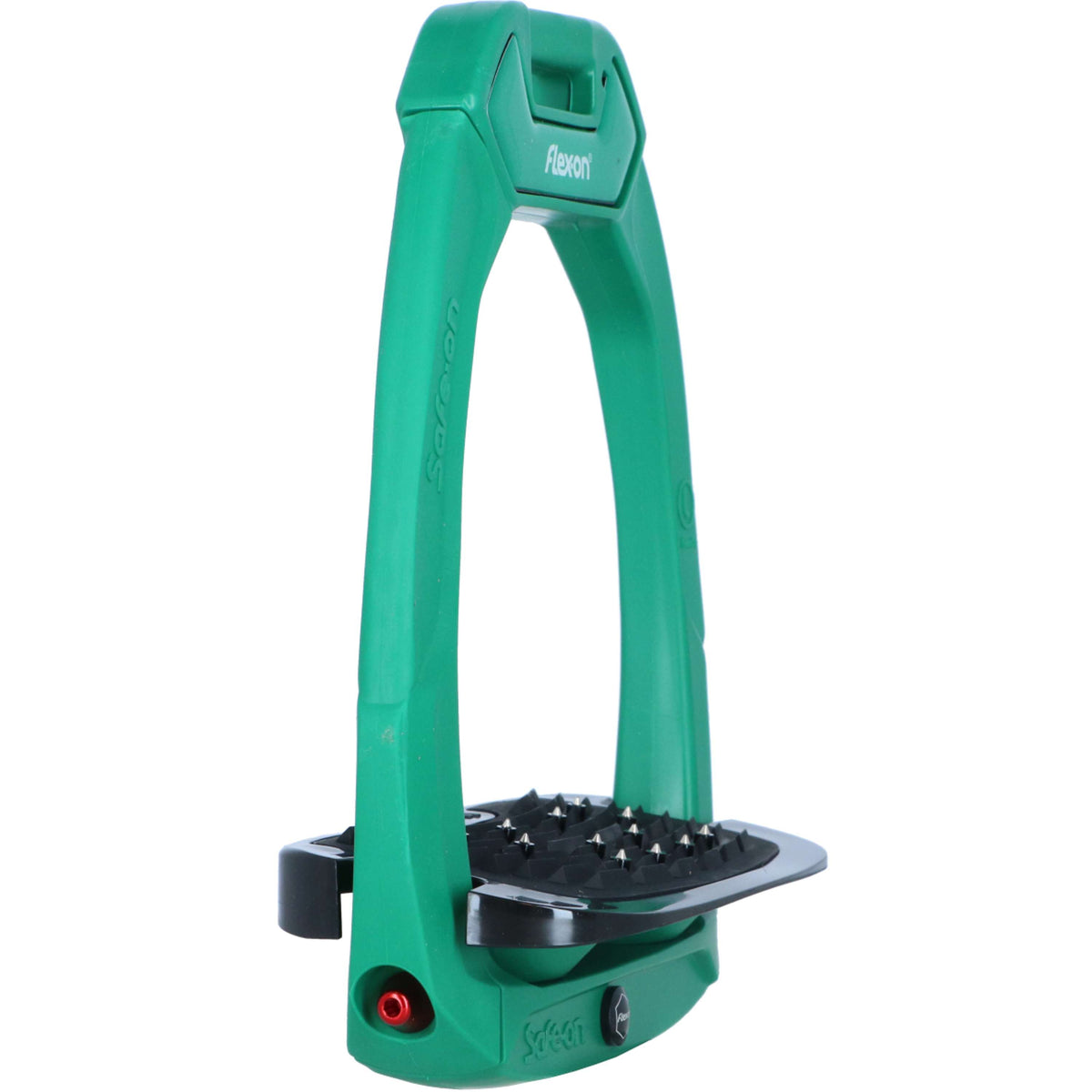 Flex-On Safety Stirrups Safe-On Inclined Ultra Grip Irish Green