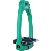 Flex-On Safety Stirrups Safe-On Inclined Ultra Grip Irish Green