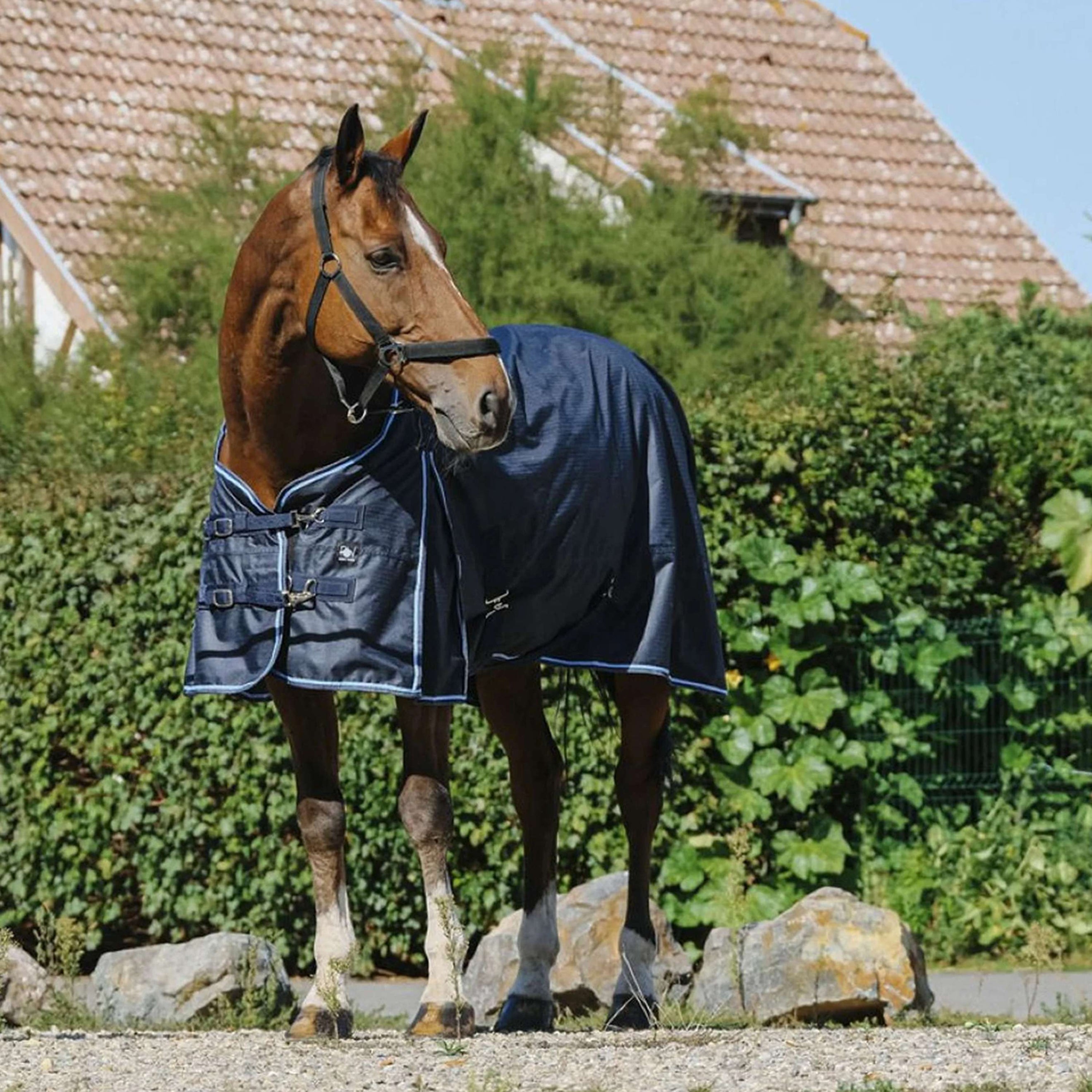 Riding World Outdoor Rug ECO EasyClip 600D 0g Navy