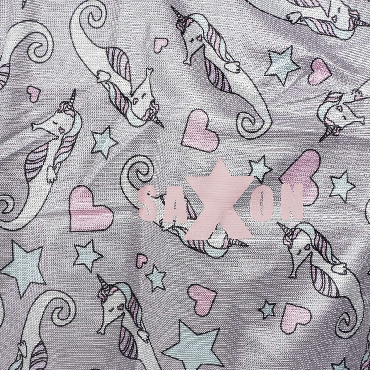 Saxon Fly Rug Mesh Combo Neck Sea Unicorn Print