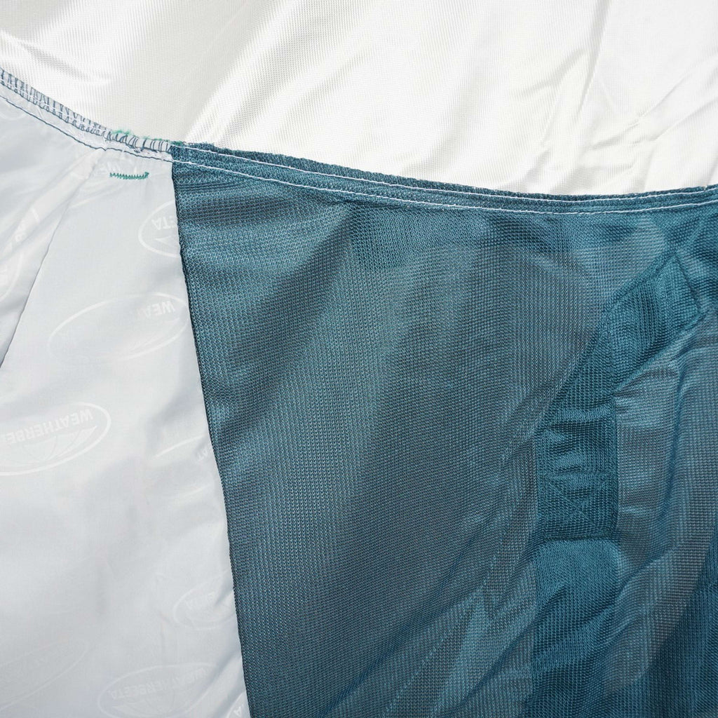 WeatherBeeta Fly Rug ComFiTec Green-Tec Airflow Mesh Combo Neck White/Dragonfly Blue