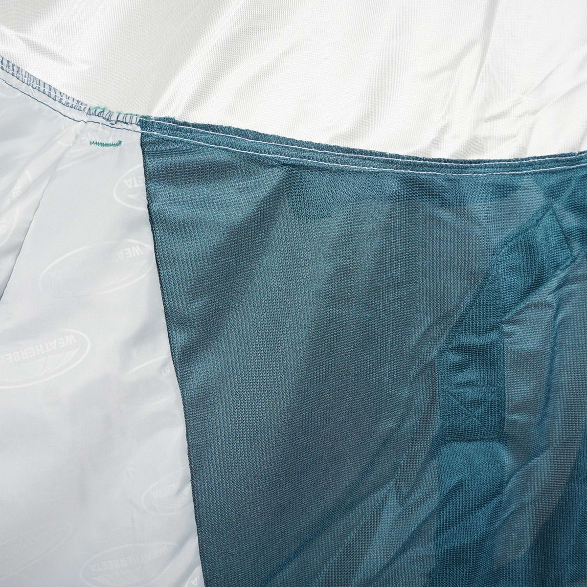 WeatherBeeta Fly Rug ComFiTec Green-Tec Airflow Mesh Combo Neck White/Dragonfly Blue