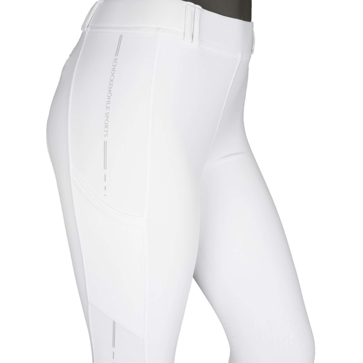 Schockemöhle Riding Legging New Pocket Knee Grip Optical White