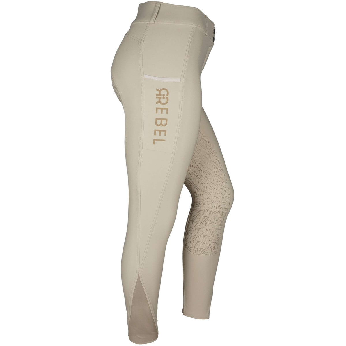 Rebel Breeches Highwaist Thigh Pocket Full Grip Beige