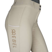 Rebel Breeches Highwaist Thigh Pocket Full Grip Beige