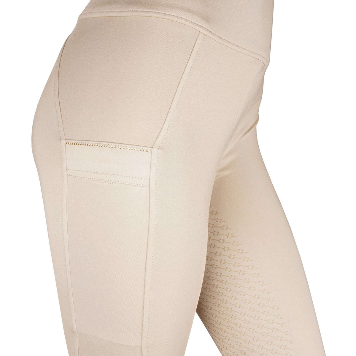 Rebel Riding Legging Contrant Piping Beige