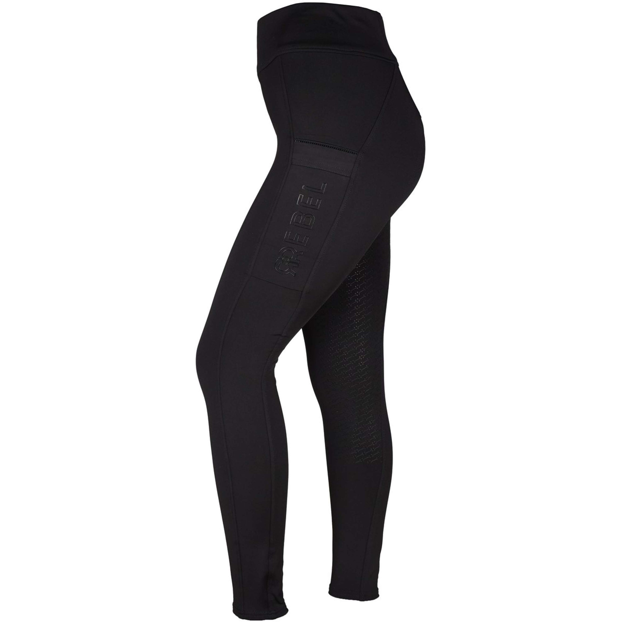 Rebel Riding Legging Contrant Piping Black