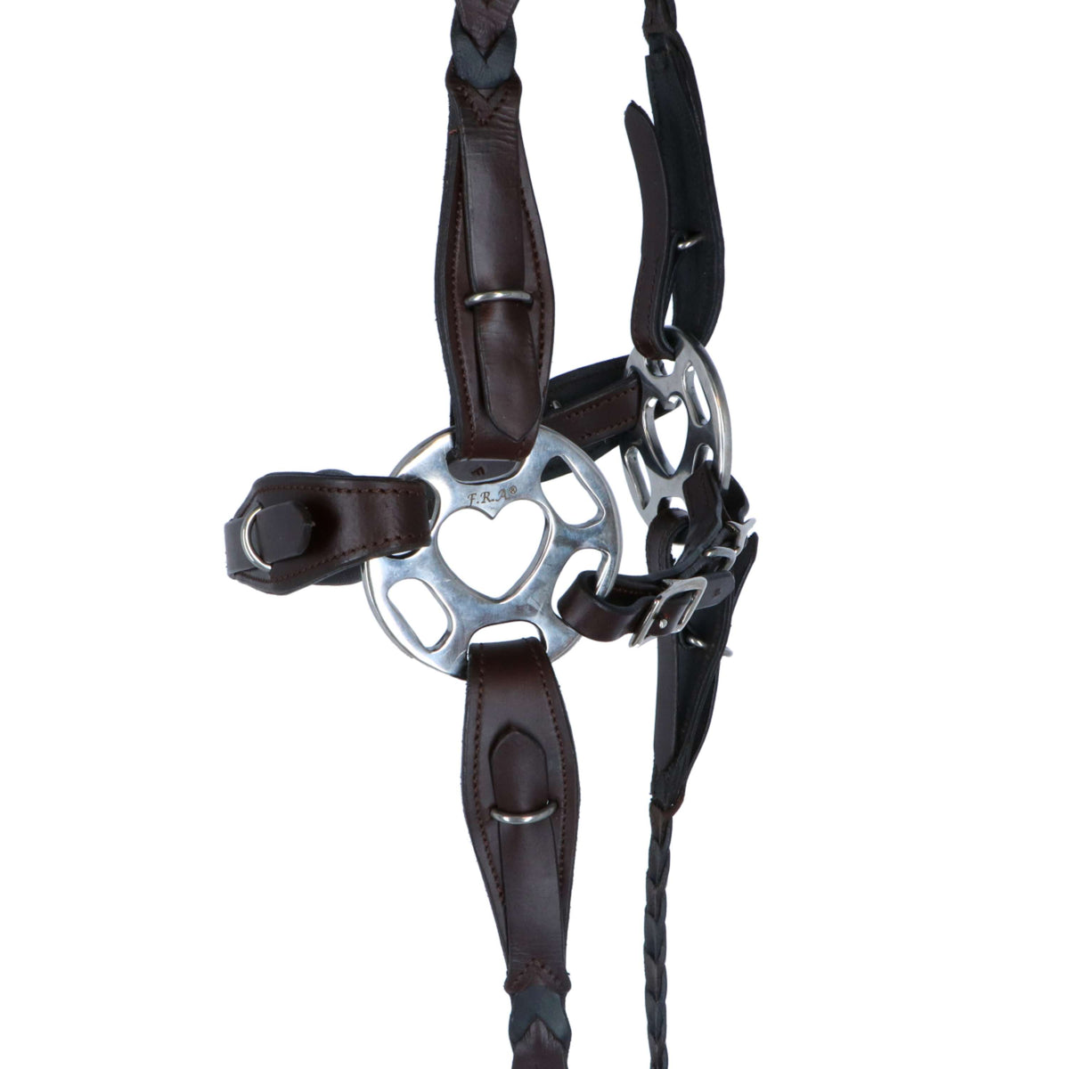 F.R.A. Hackamore Bridle Zoë Systeem 2 Brown/Black