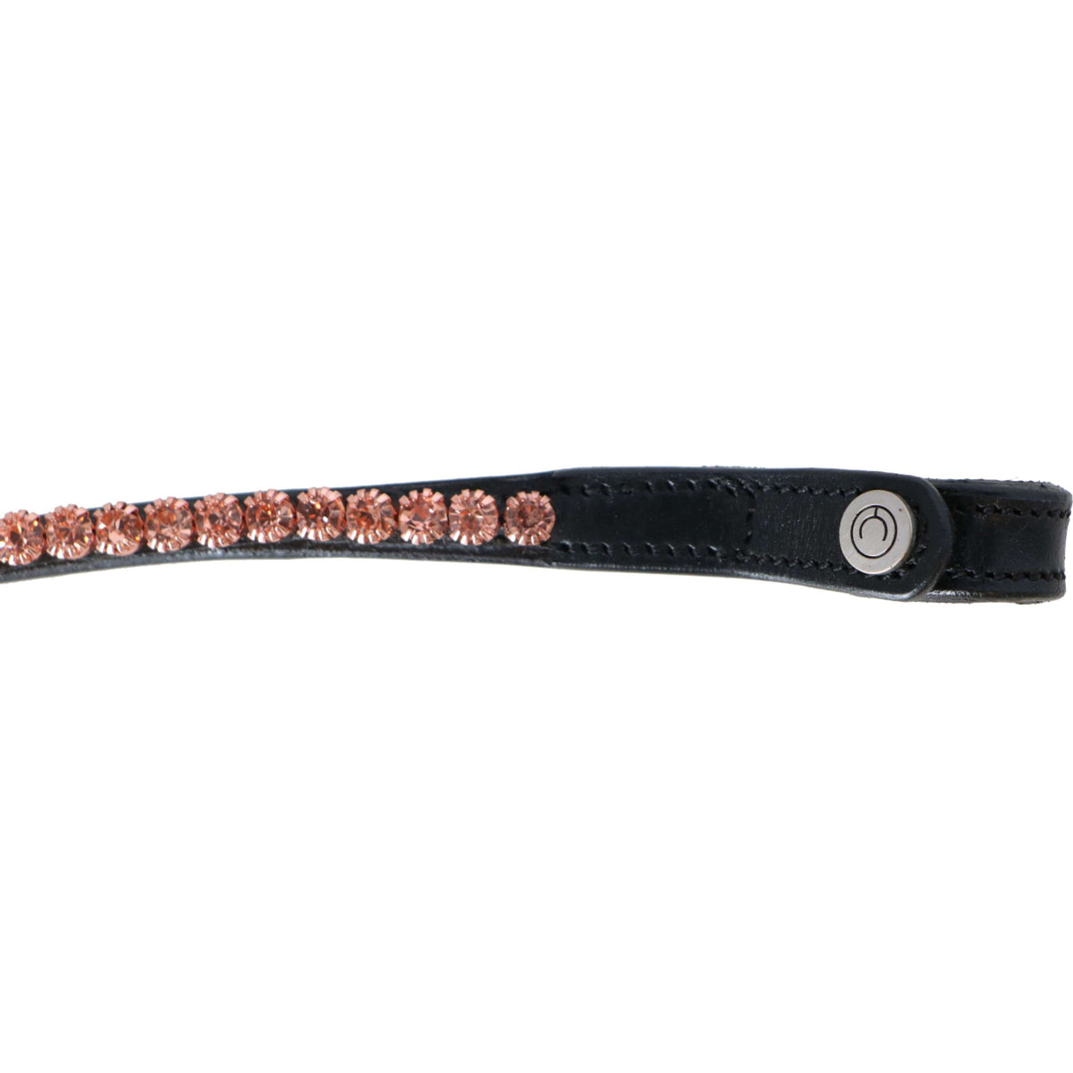 Montar Browband Fair Rosegold Crystals Black