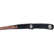 Montar Browband Fair Rosegold Crystals Black