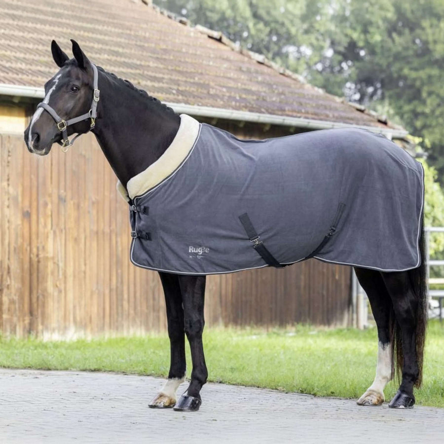 RugBe by Covalliero Fleece Rug Royal Graphite