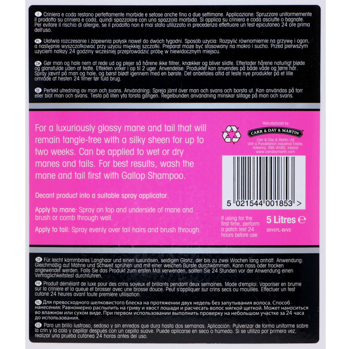 Carr & Day & Martin Mane/Tail Lotion Refill