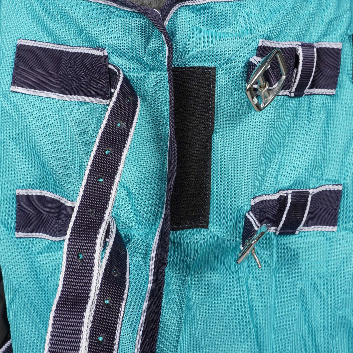 HKM Fly Rug Lissabon with a Hood Aqua