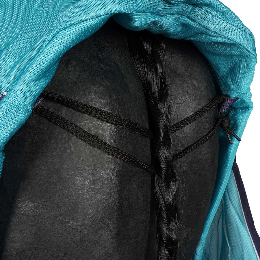 HKM Fly Rug Lissabon with a Hood Aqua